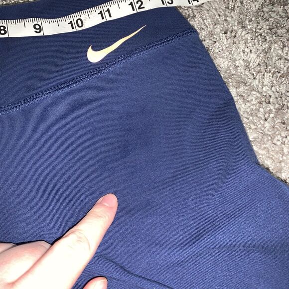 Women’s Size Small Nike Dri Fit Blue‎ Pink Cropped Legging Soft - Picture 6 of 9